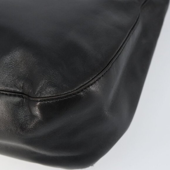 Authentic PRADA Chain Shoulder Bag Leather Black - Picture 16 of 16